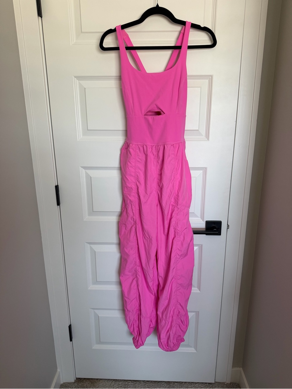 Free People FP Movement Righteous One Piece Jumpsuit Hot Pink  $128